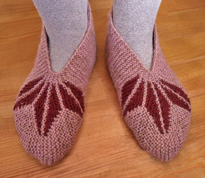 手工針織女拖鞋
