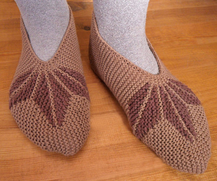 手工針織女拖鞋