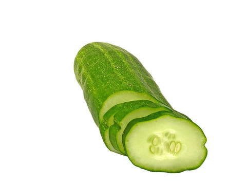 cucumber.isolated切片。
