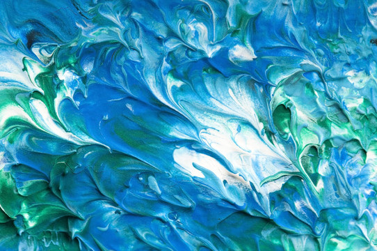 白紙上的顏料