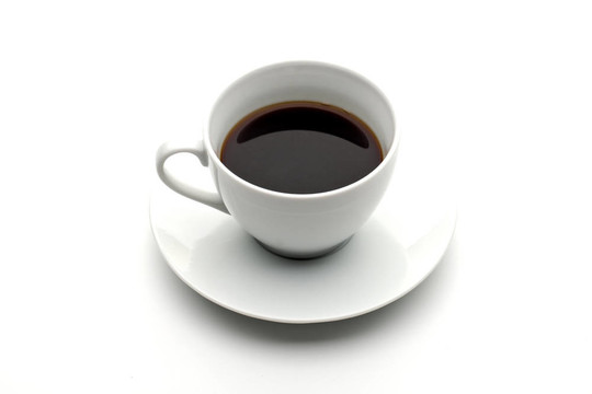 白底咖啡杯