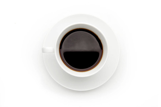 白底咖啡杯