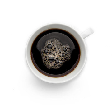 白底咖啡杯