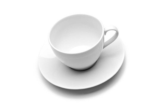 白底咖啡杯