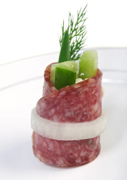 意大利臘腸小食拼盤
