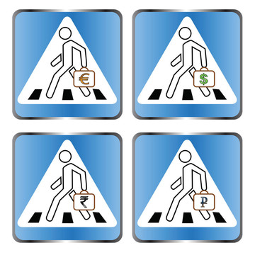 行人過街的標(biāo)志