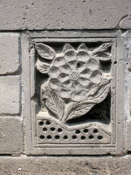 沈陽故宮博物院 植物花卉 磚雕