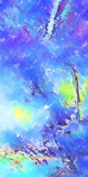 抽象油畫