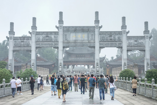 大足石刻寶頂山景區(qū)大門