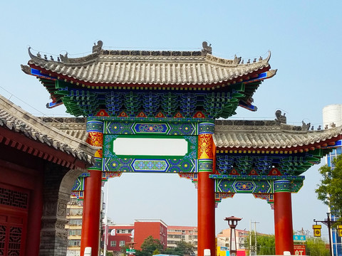 古建筑 牌坊