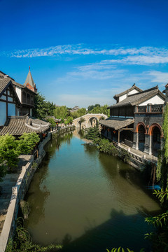 臺(tái)兒莊古城水景風(fēng)光