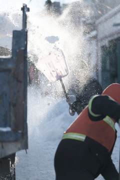 清理積雪