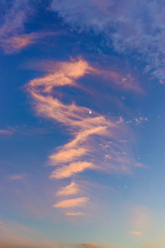 晚霞天空 火燒云