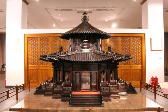 紫檀雕 萬春亭