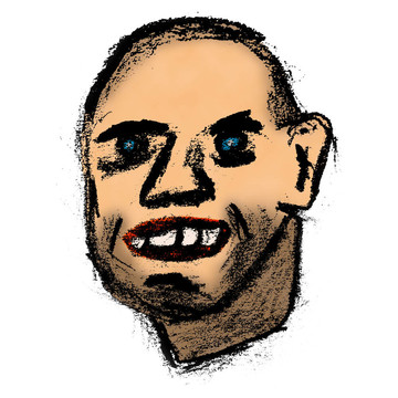 快樂微笑男士插畫