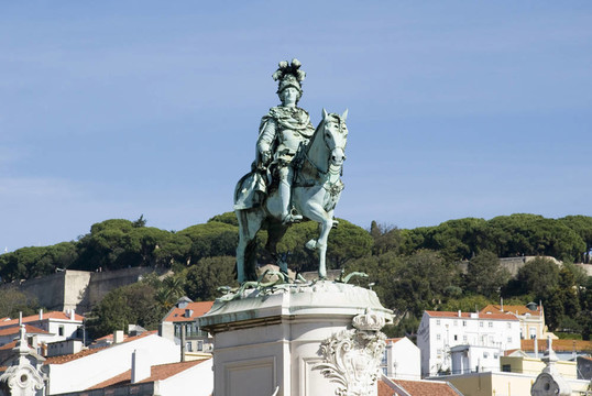 若澤國王的雕像；Lisbon；Portgual