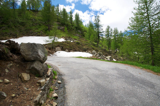 瑞士山區(qū)危險公路