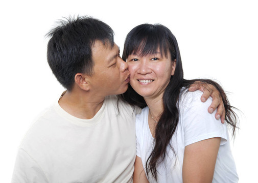 成熟的亞洲夫婦