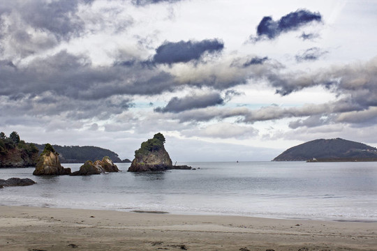 海灘和海岸的加利西亞自治區(qū)；西班牙