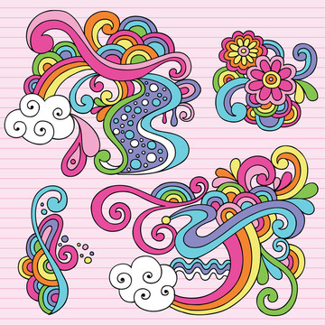 摘要迷幻涂鴉