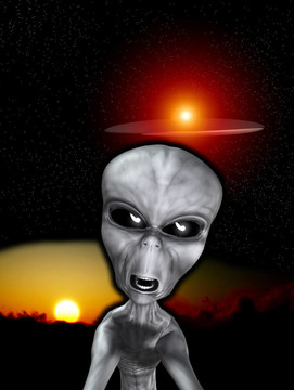 飛碟與Angry Alien