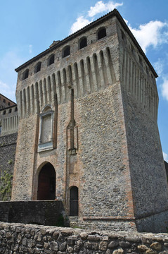 城堡Torrechiara。Emilia Romagna。意大利.