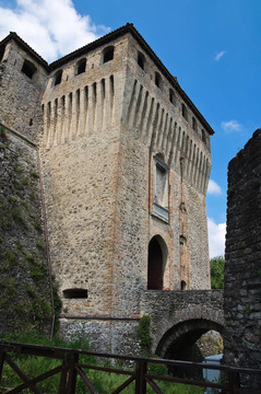 城堡Torrechiara。Emilia Romagna。意大利.