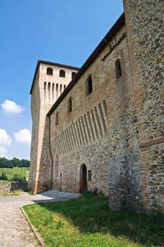 城堡Torrechiara。Emilia Romagna。意大利.