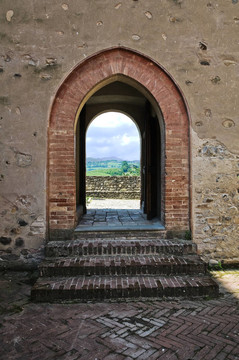 城堡Torrechiara。Emilia Romagna。意大利.