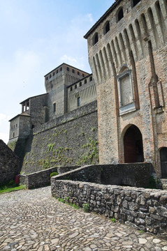 城堡Torrechiara。Emilia Romagna。意大利.