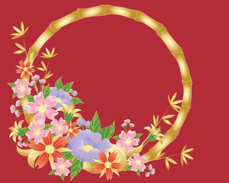 中國花卉背景