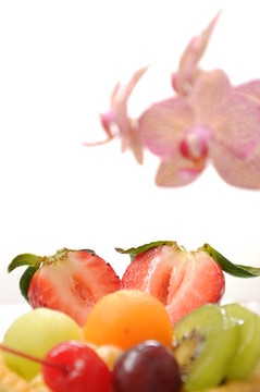 水果撻和蘭花