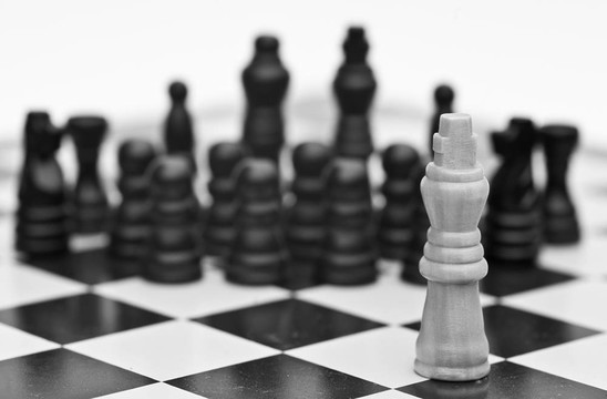 戰(zhàn)略商務(wù)概念應用的棋局