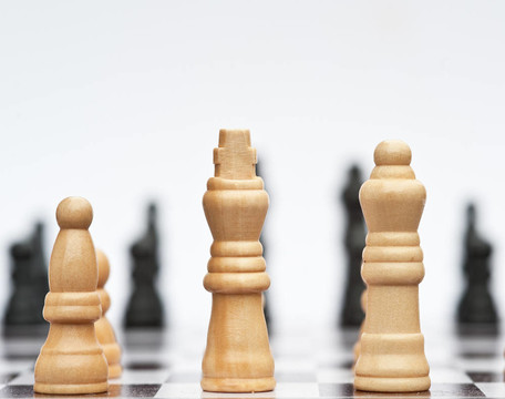 戰(zhàn)略商務(wù)概念應(yīng)用的棋局