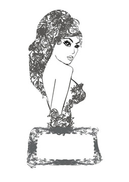 抽象美女肖像