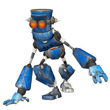 藍色機器人
