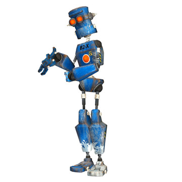 藍色機器人