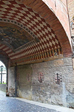 小巷。公司arquato。Emilia Romagna。意大利.