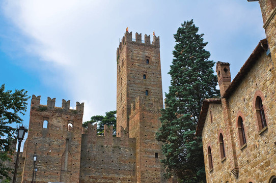維迪城堡。公司arquato。Emilia Romagna。意大利.