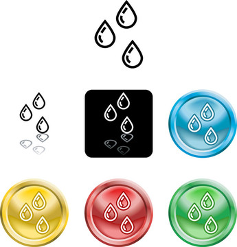 水滴圖標(biāo)符號(hào)