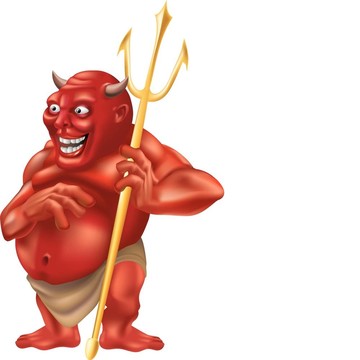 魔鬼的干草叉的插圖