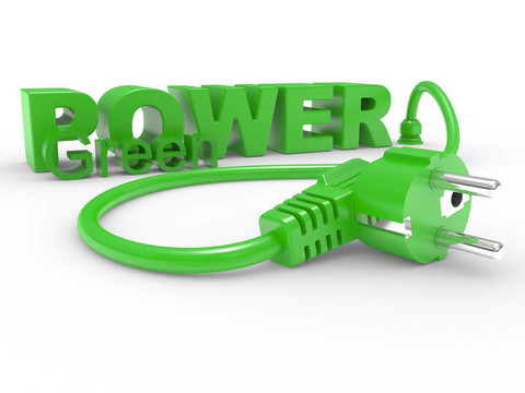 綠色電插銘電源