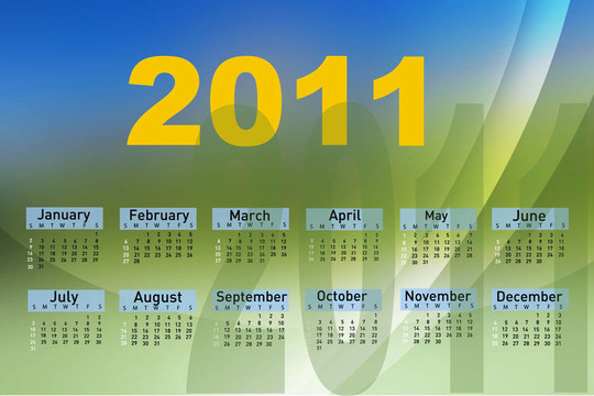日歷2011年