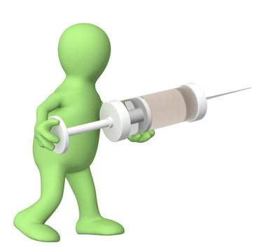 帶注射器的醫(yī)生