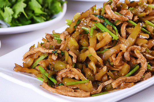 榨菜肉絲