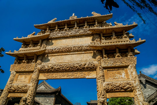 臺(tái)兒莊古城石坊
