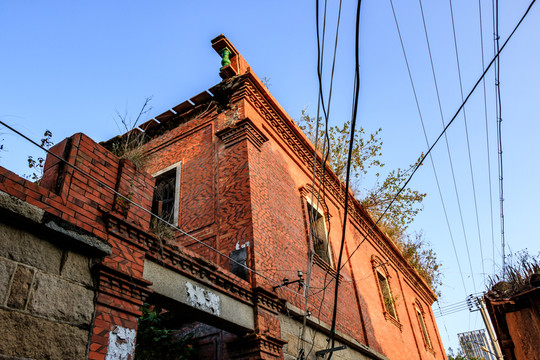 破敗的閩南古厝建筑 老建筑