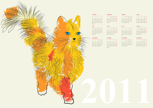 日歷2011與貓