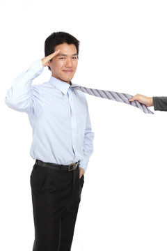 是的先生！商人敬禮