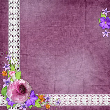 背景的花